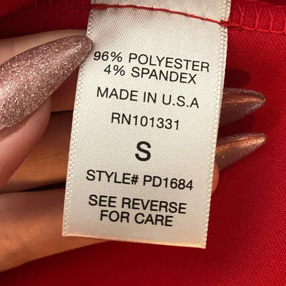 Charlotte Russe Red Scalloped Dress - Picture 9 of 11